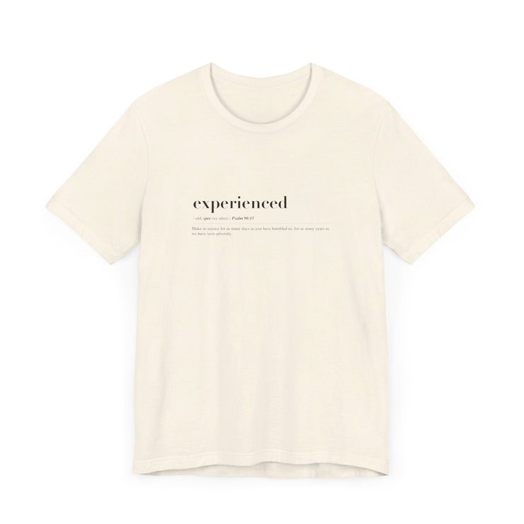 Discipleship Defined T-shirt in Natural – Experienced
