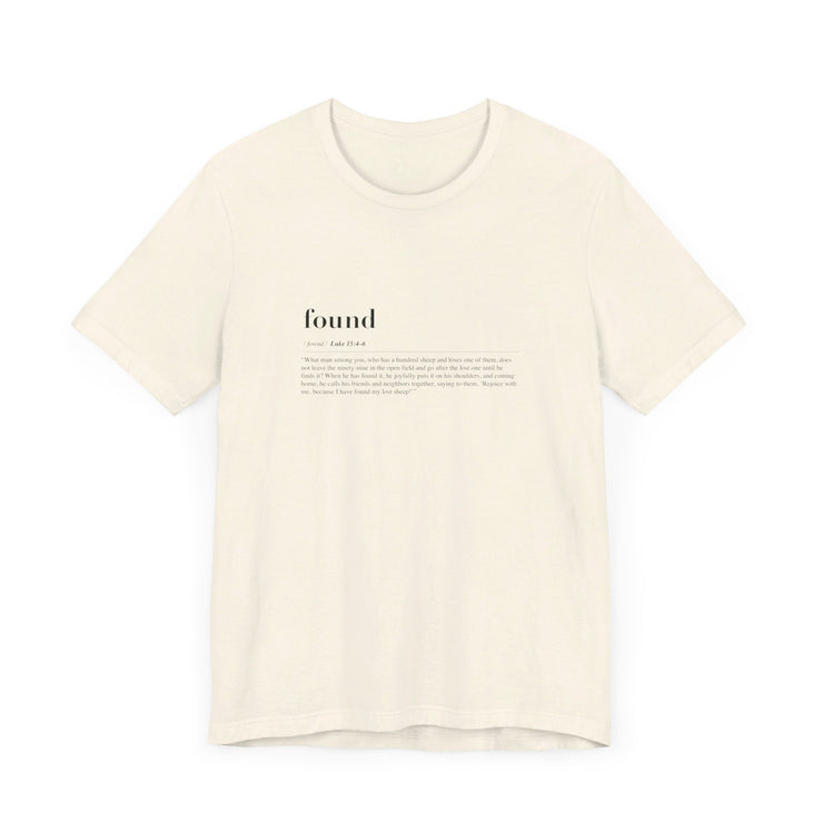 Discipleship Defined T-shirt in Natural – Found