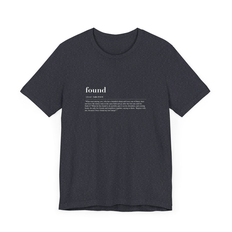Discipleship Defined T-shirt in navy Blue Heather – Found