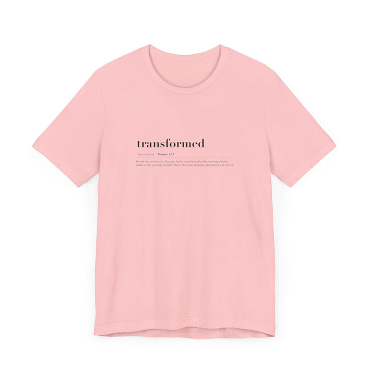 Discipleship Defined T-shirt in Pink – Transformed