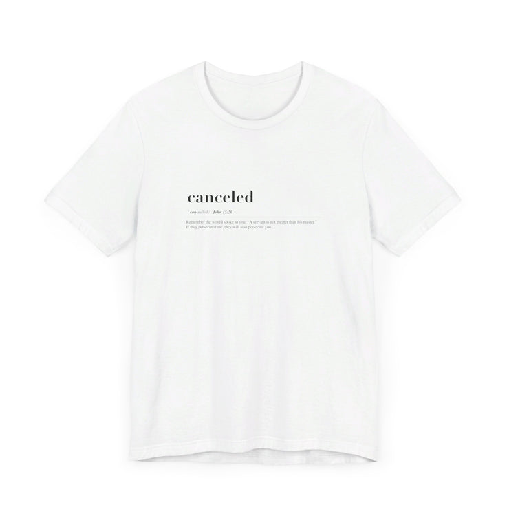Discipleship Defined T-shirt in White – Canceled