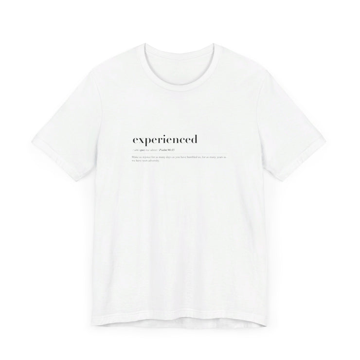 Discipleship Defined T-shirt in White – Experienced