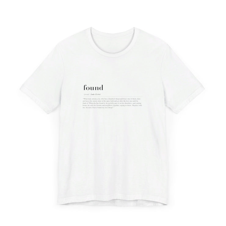 Discipleship Defined T-shirt in White – Found