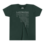 Fruit of the Spirit T-shirt with acronym graphic in Forest Green