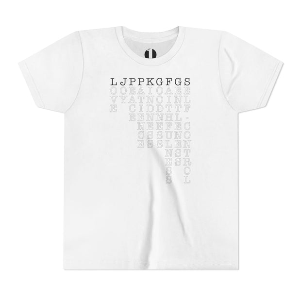 Fruit of the Spirit T-shirt with acronym graphic in White