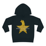 My Dog Speaks More Eloquently Than Thee Kids Hoodie – Black