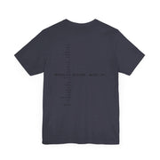 Navy blue heather T-shirt with Whosoever Graphic based on John 3:16